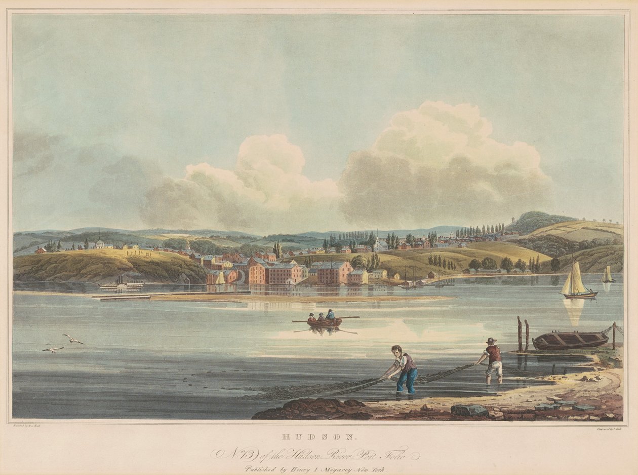Hudson af John Hill, after William Guy Wall