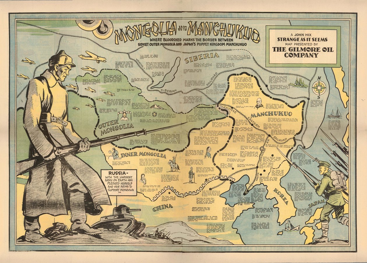 Mongoliet og Manchukuo, 1936. af John Hix