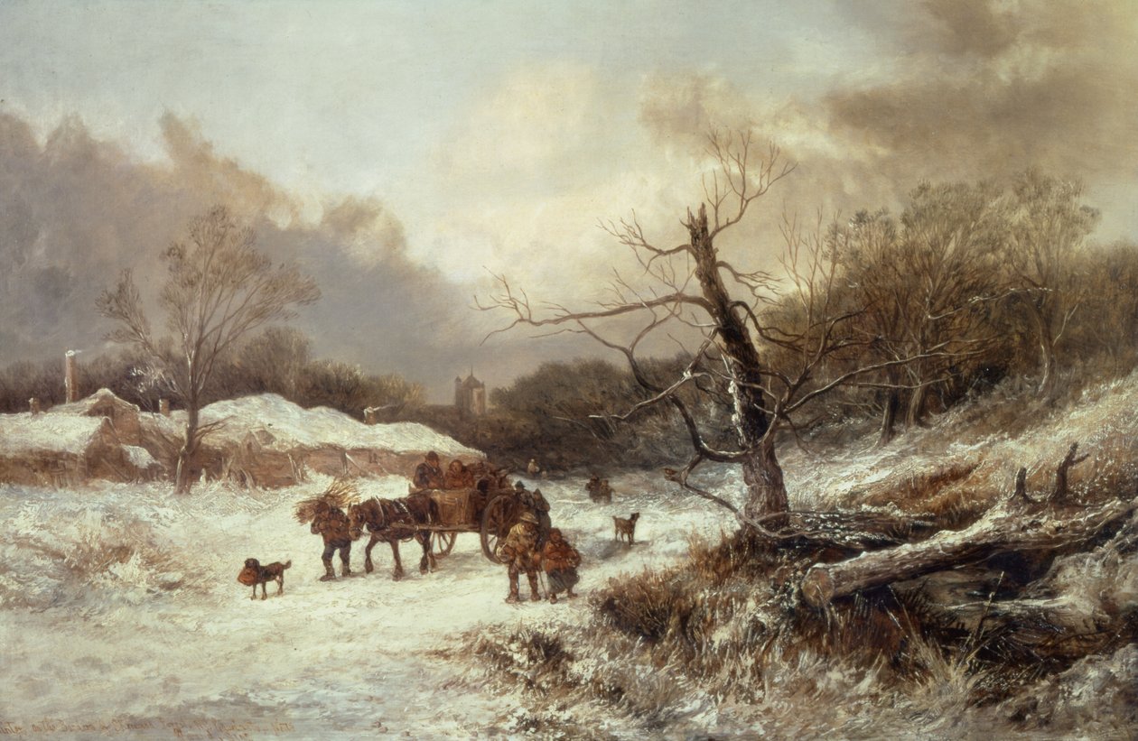 Vinter på grænsen til Sherwood Forest af John Holland