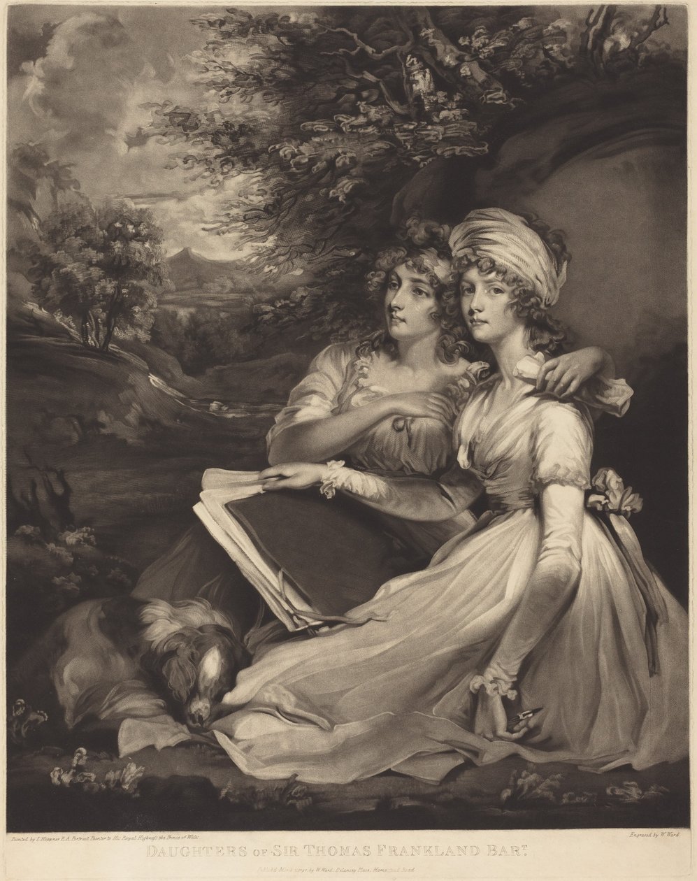 Sir Thomas Franklands døtre, baronet (Søstrene) af John Hoppner