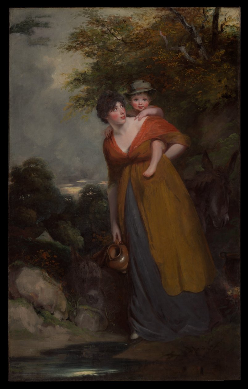 Fru Richard Brinsley Sheridan (Hester Jane Ogle, 1775/76-1817) og hendes søn (Charles Brinsley Sheridan, 1796-1843) af John Hoppner
