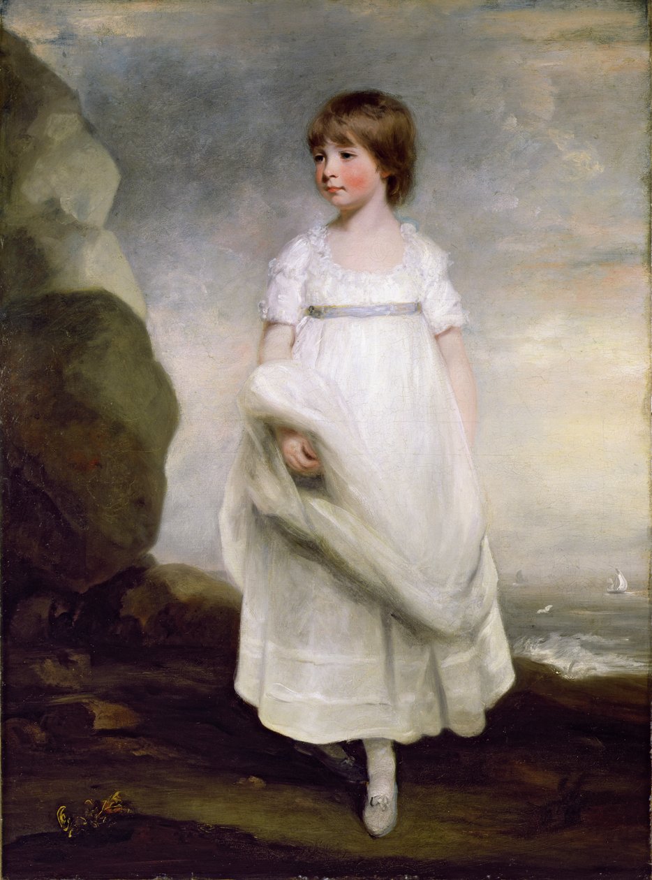 Portræt af Anne Isabella Milbanke (1792-1860), senere Lady Byron, ca. 1800 (olie på lærred) af John Hoppner