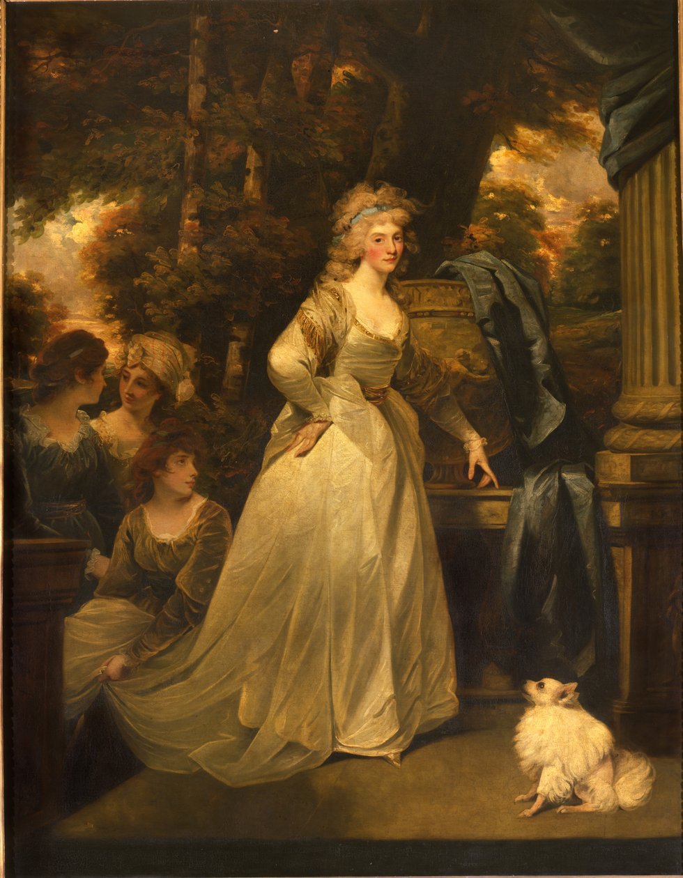 Portræt af H.R.H. Frederica Charlotte Ulrica, Prinsesse Royal af Preussen og hertuginde af York, 1792 af John Hoppner