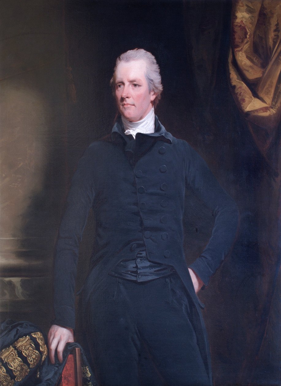 Portræt af William Pitt den Yngre, britisk politiker og premierminister, 1805. af John Hoppner