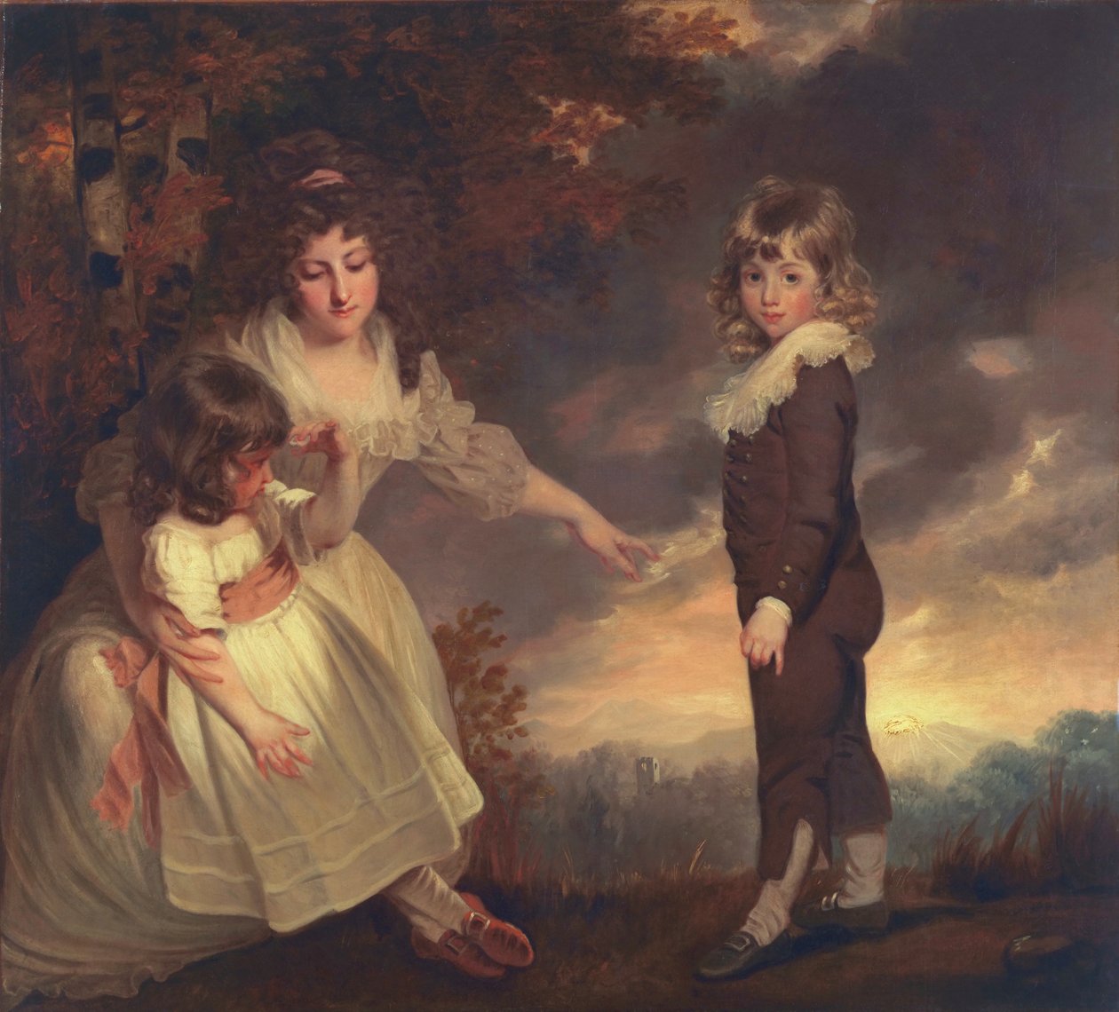 Susannah, Philip Lake og Maria Godsal: The Godsal Children, 1789 af John Hoppner