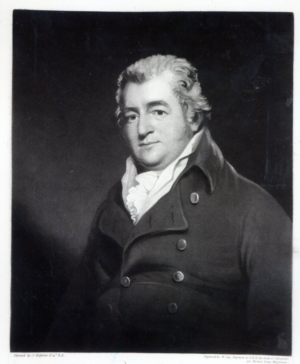 Walter Ramsden Fawkes, graveret af William Say (mezzotint) af John Hoppner