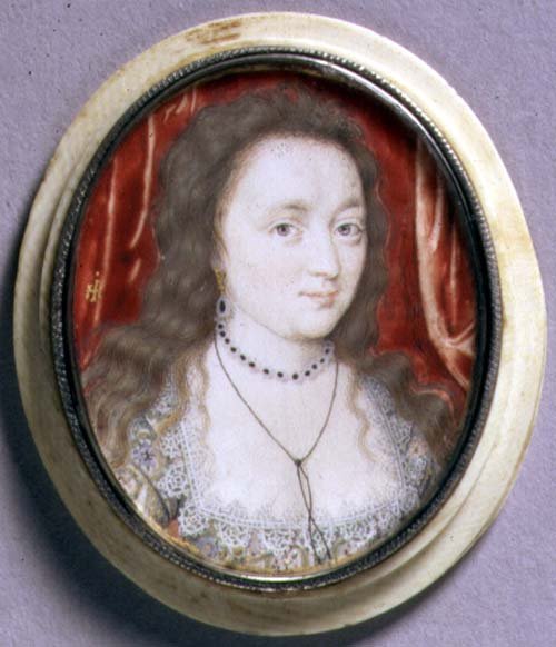 Portrætminiature af Lady Cecilia Neville, ca.1615-20 (akvarel på pergament) af John Hoskins