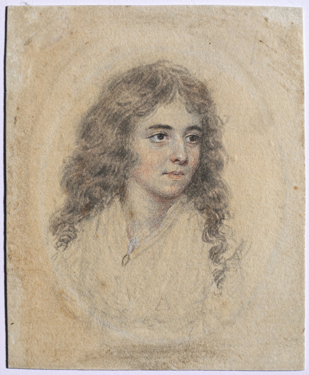 Portræt af Anna Maria Woolf, født Smart, ca. 1785. af John I. smart