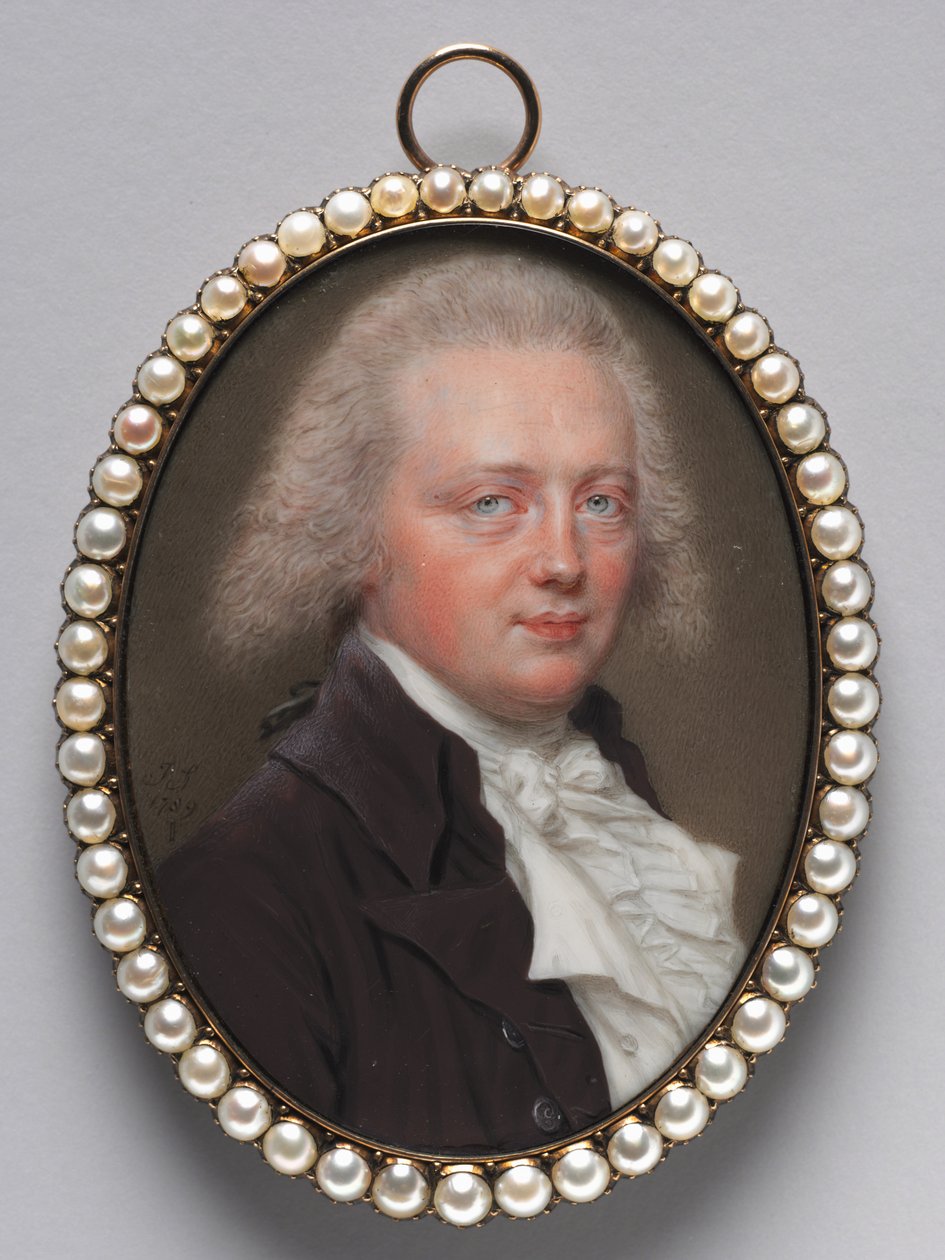 Portræt af en mand, 1789. af John I. smart