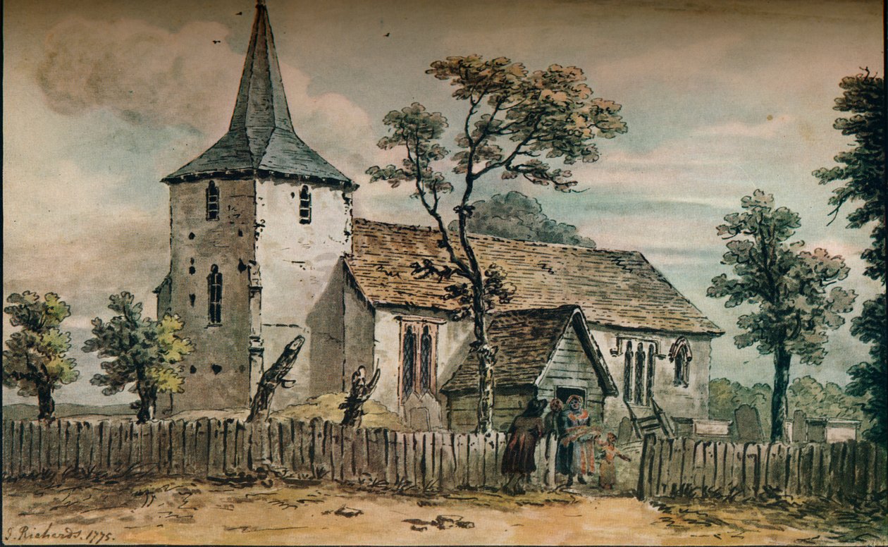 Downe Church, Kent, 1775 af John Inigo Richards