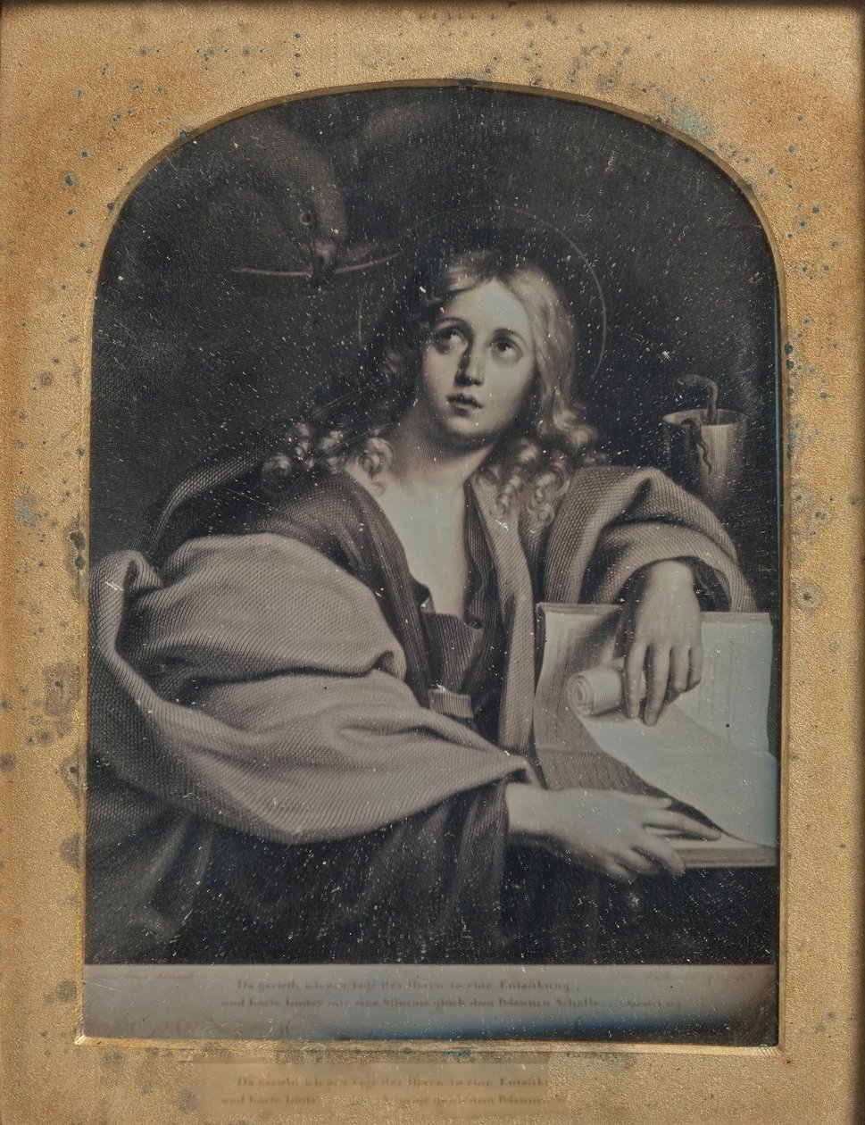 Kopi af maleriet St. John the Evangelist af Domenichino, 1846-52. af John Jabez Edwin Mayall