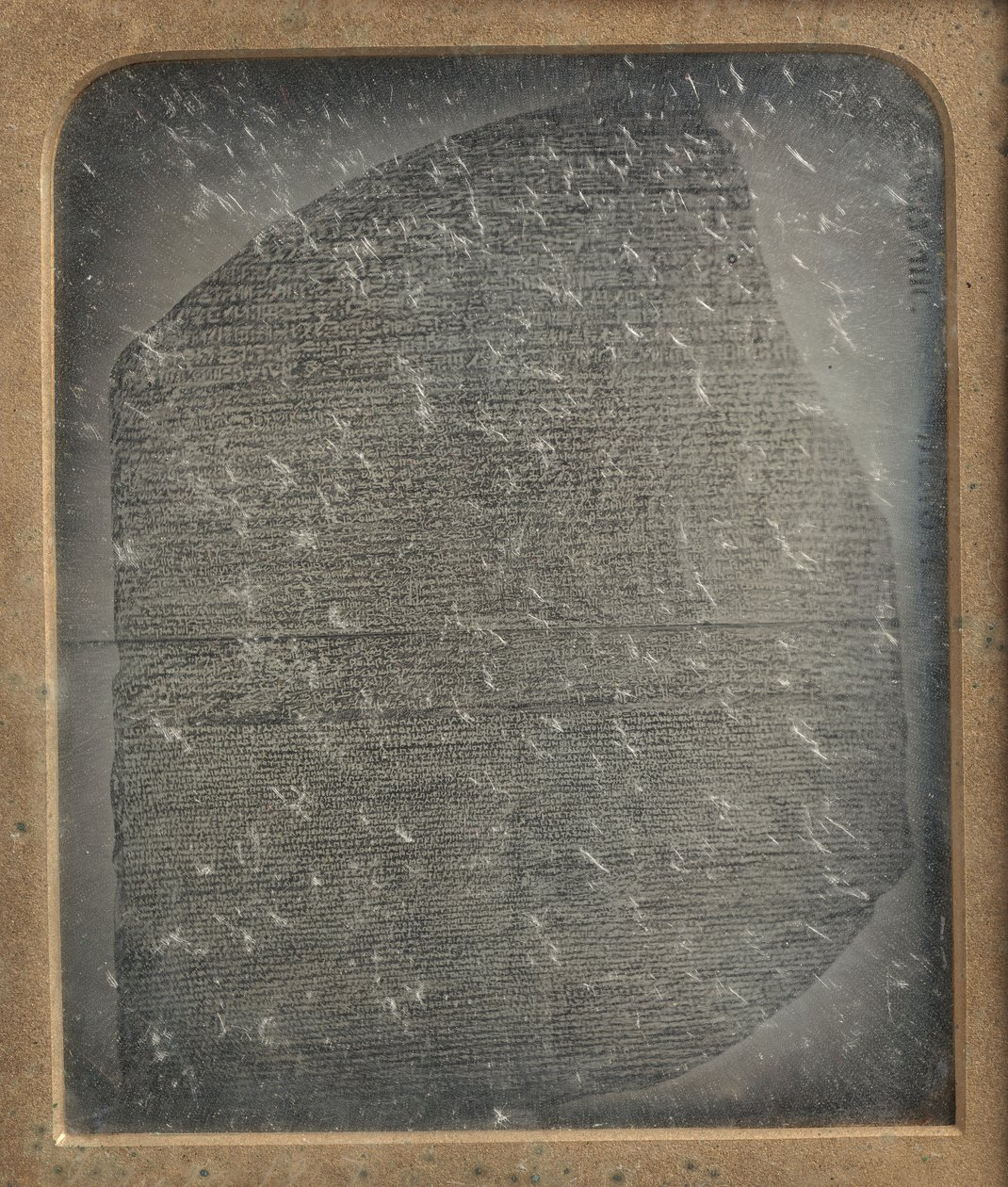 Kopi af Rosettastenen, 1846-52. af John Jabez Edwin Mayall