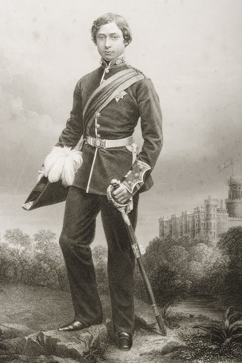 Albert Edward (1841-1910) graveret af D.J. Pund fra et fotografi, fra 