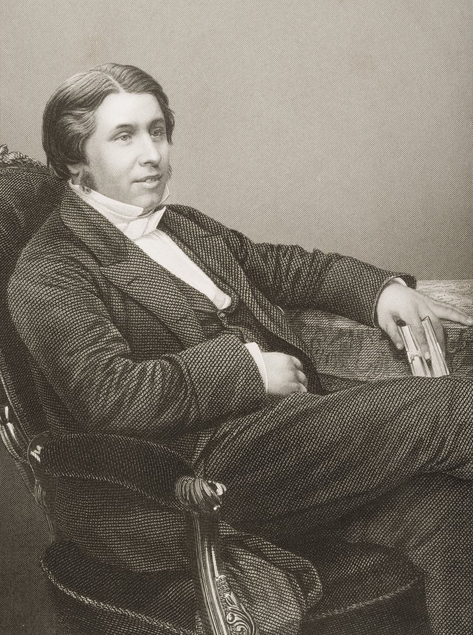 Charles Haddon Spurgeon (1834-92) graveret af D.J. Pund fra et fotografi, fra 