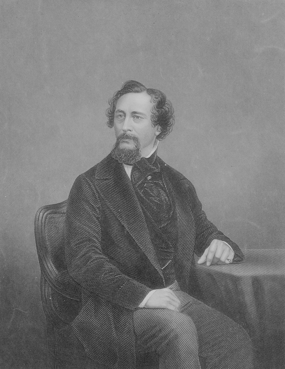 Charles John Huffam Dickens (1812-70) af John Jabez Edwin Paisley Mayall