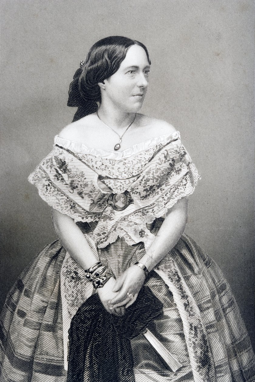 Clara Novello (1818-1908) graveret af D.J. Pund fra et fotografi, fra 