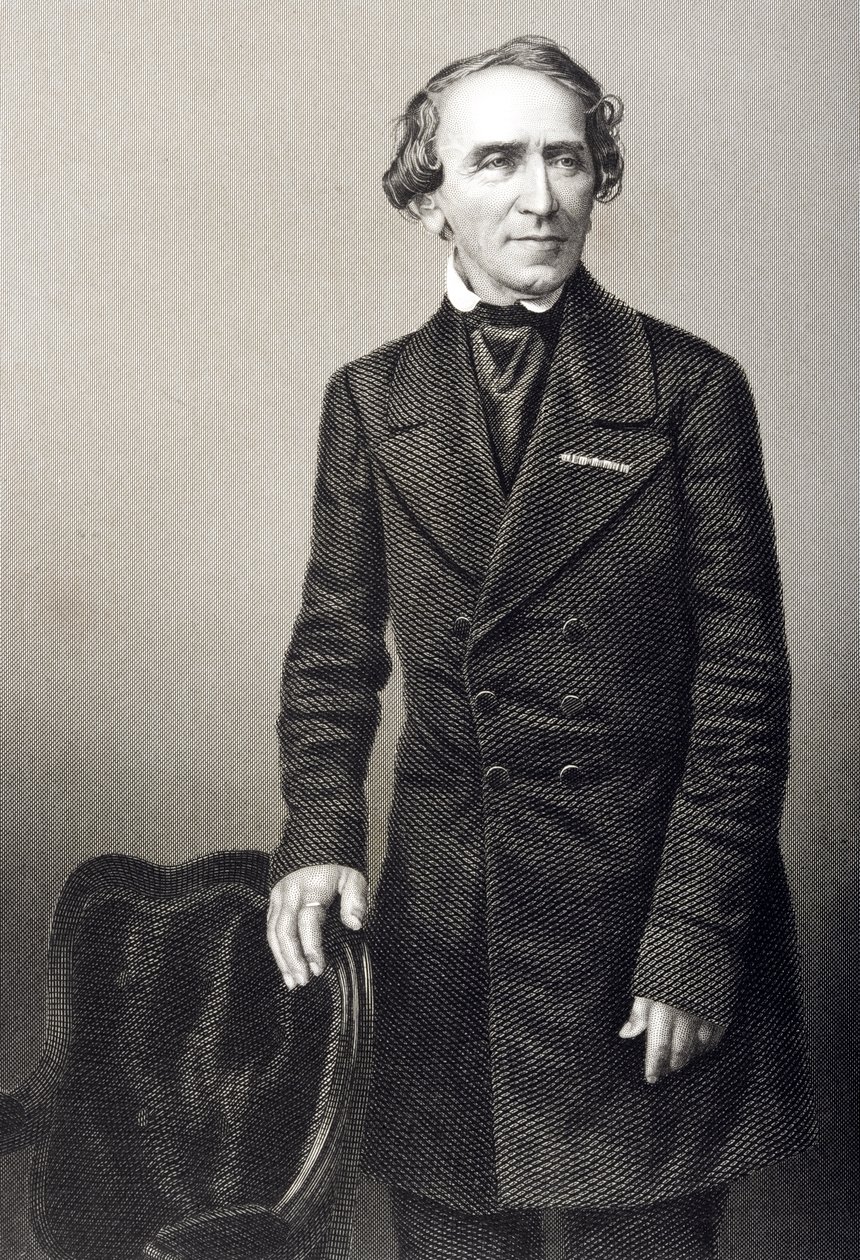 Giacomo Meyerbeer (1791-1864) graveret af D.J. Pund fra et fotografi, fra 