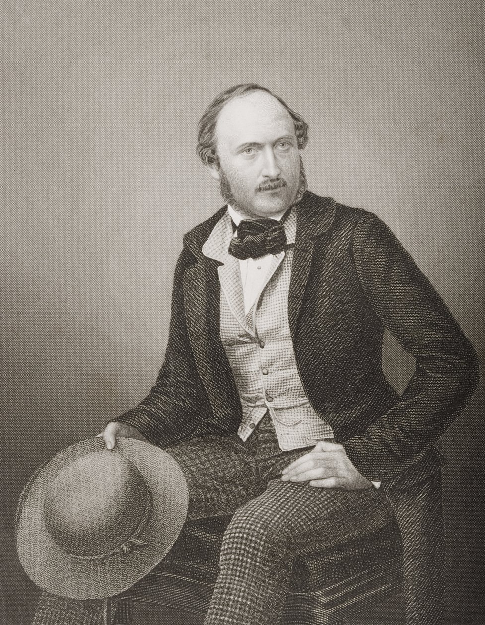 H.R.H. Prins Albert (1819-61) Prinsgemale af Storbritannien og Irland, graveret af D.J. Pund fra et fotografi, fra 