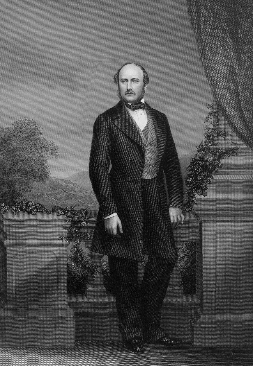 Hans afdøde kongelige højhed, prinsgemalen, fra "The Drawing-Room Portrait Gallery of Eminent Personages", 1861 (stålstik) af John Jabez Edwin Paisley Mayall