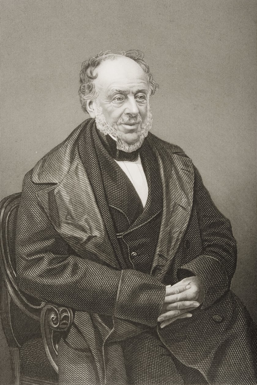 James Brownlow William Gascoigne-Cecil (1791-1868) 2. markis af Salisbury, graveret af D.J. Pund fra et fotografi, fra The Drawing-Room of Eminent Personages, bind 2, udgivet i London, 1860 af John Jabez Edwin Paisley Mayall