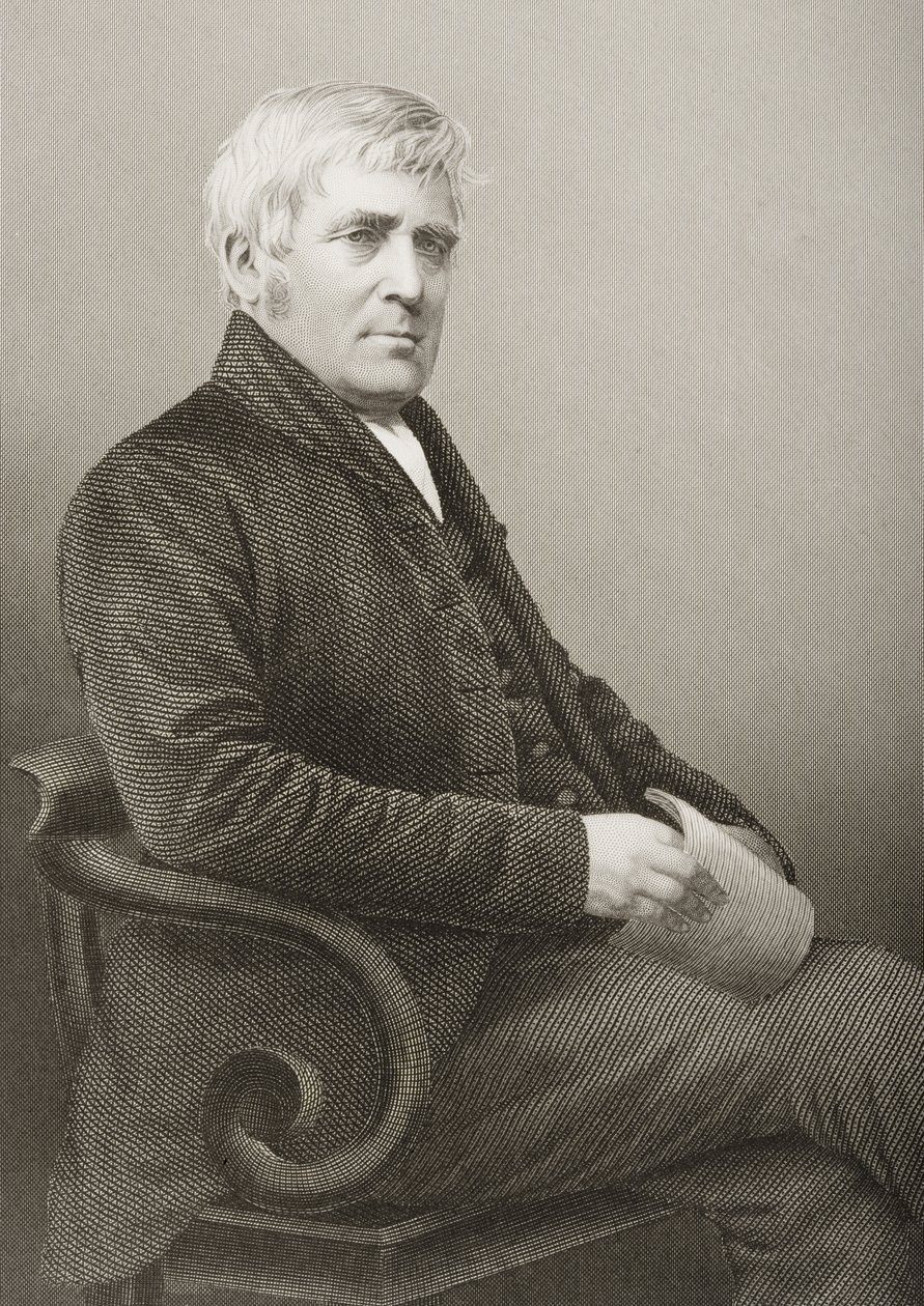Joseph Sturge (1793-1859) graveret af D.J. Pound efter et fotografi, fra "The Drawing-Room of Eminent Personages, Volume 2", udgivet i London, 1860. af John Jabez Edwin Paisley Mayall
