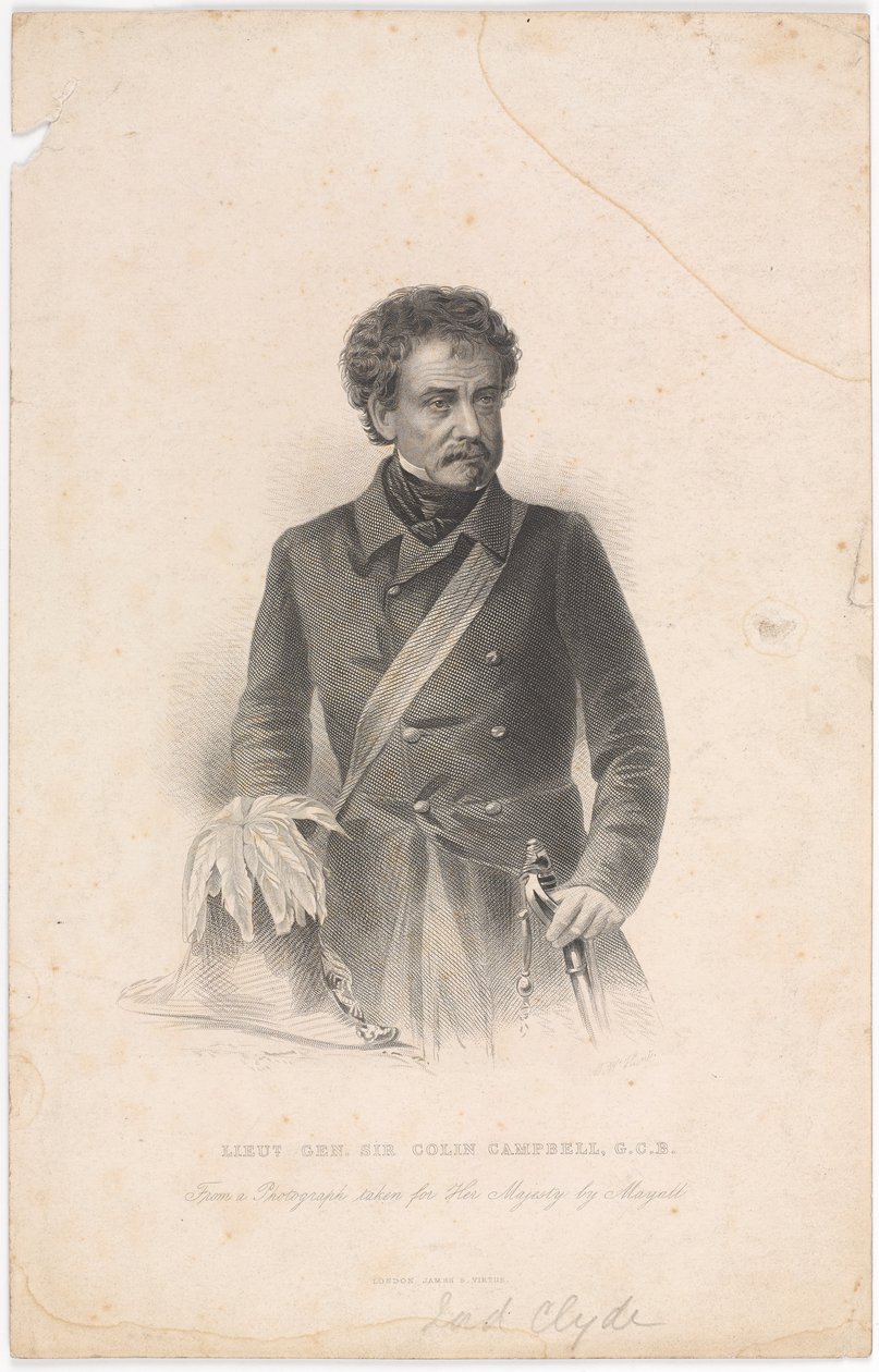 ?Generallieut Sir Colin Campbell, G.C.B.?, 1856 ca. af John Jabez Edwin Paisley Mayall