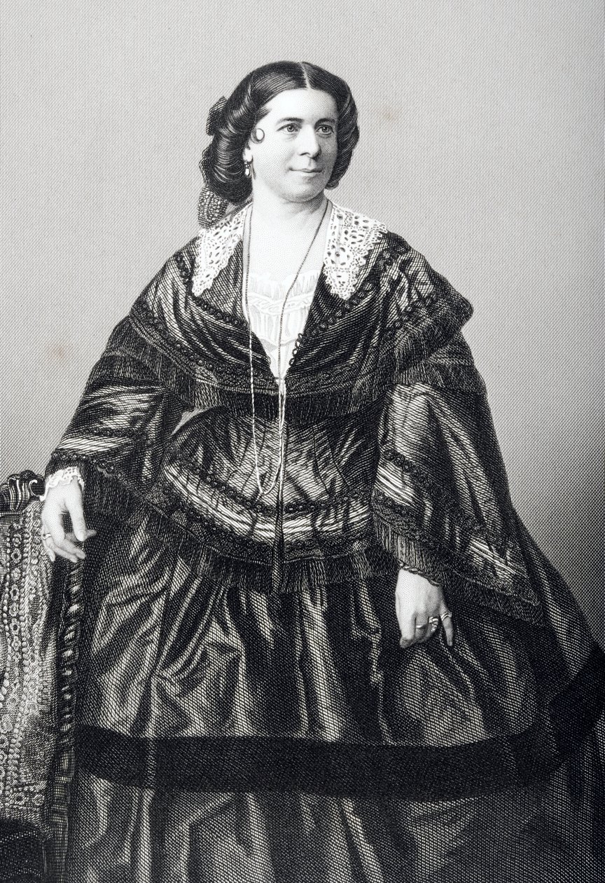 Madame Anna Bishop (1810-84) graveret af D.J. Pund fra et fotografi, fra 