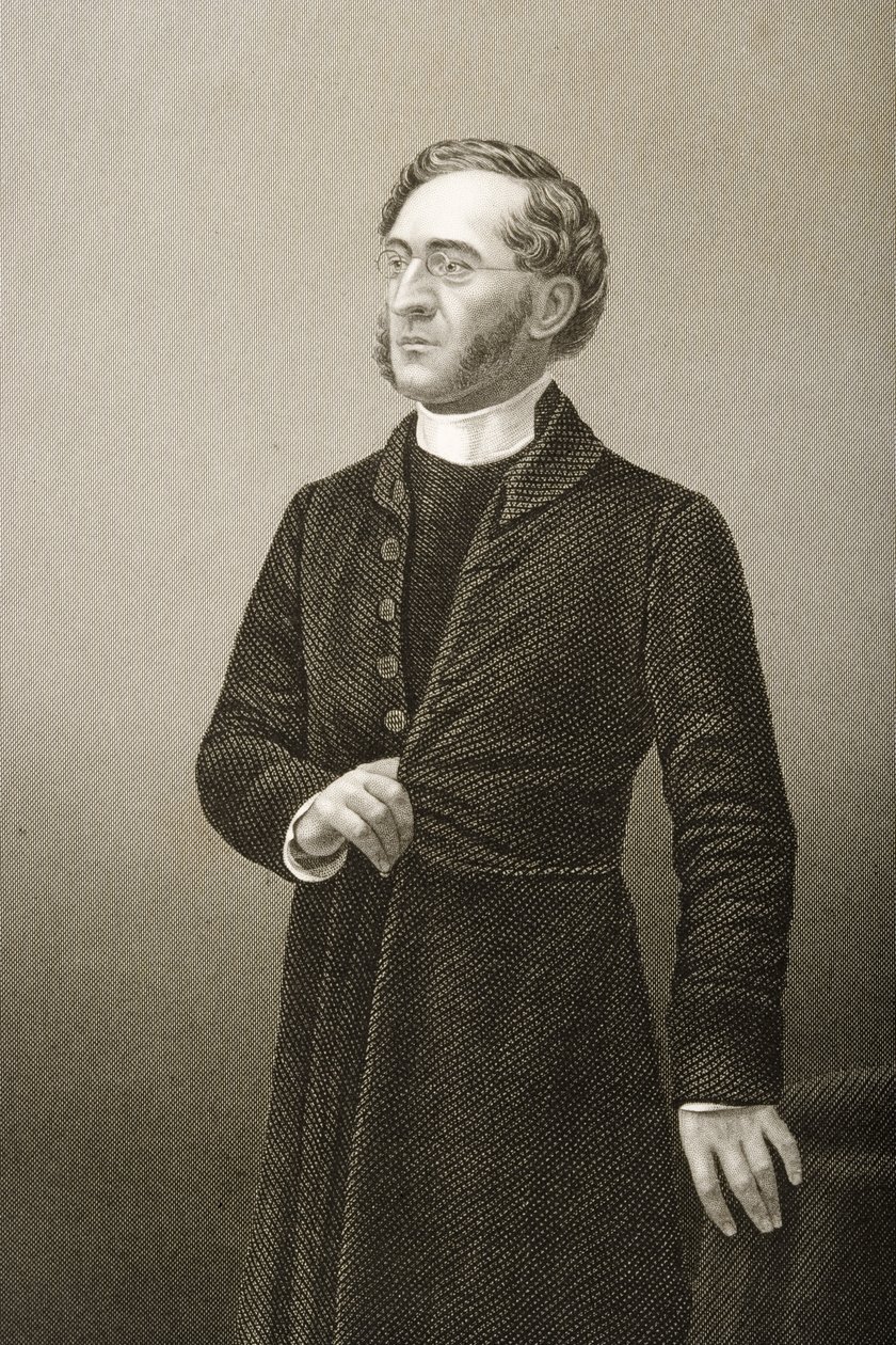pastor John Cumming (1707-81) graveret af D.J. Pund fra et fotografi, fra 