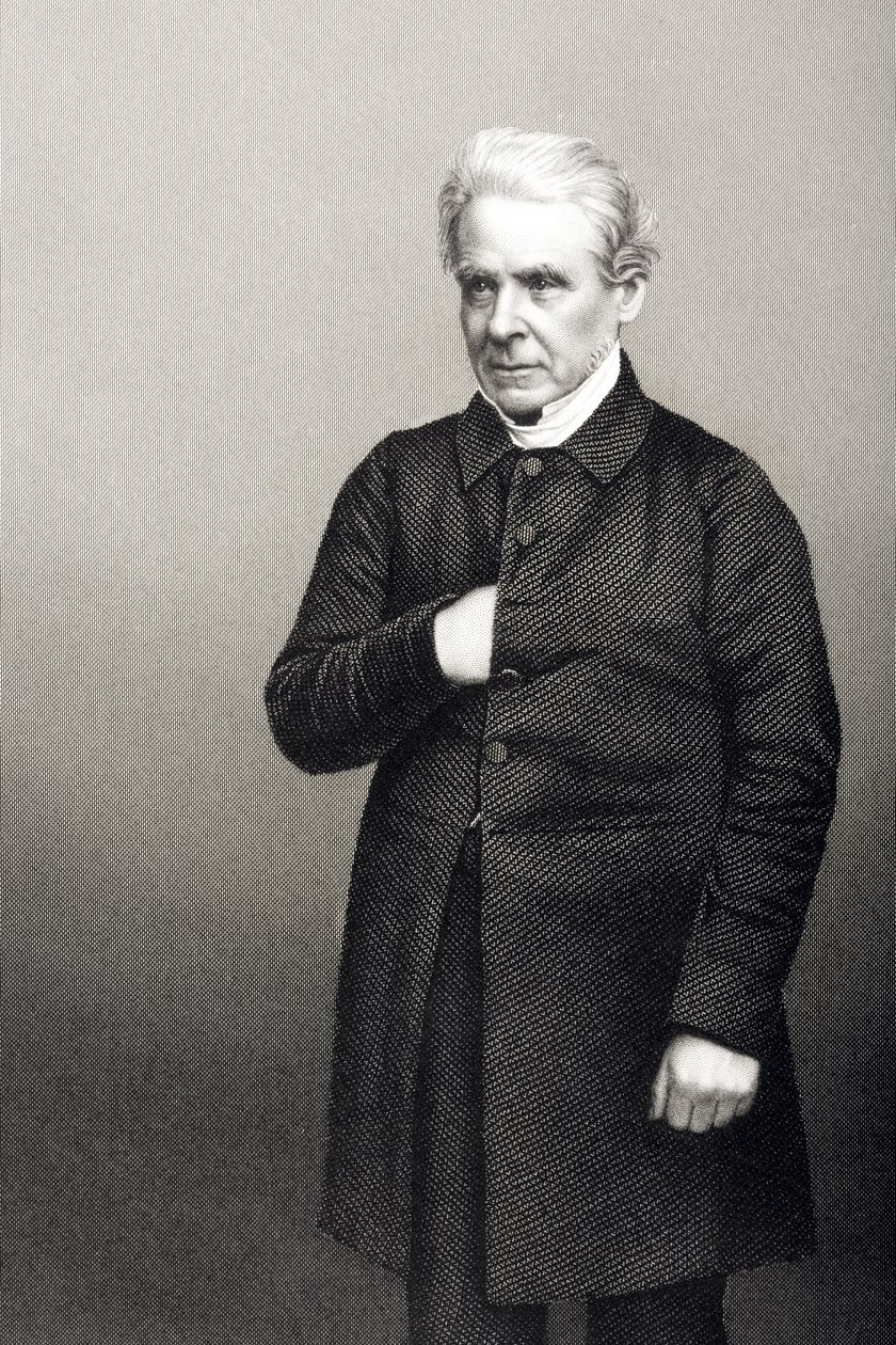 Pastor Thomas Dale (1797-1870) graveret af D.J. Pund fra et fotografi, fra 