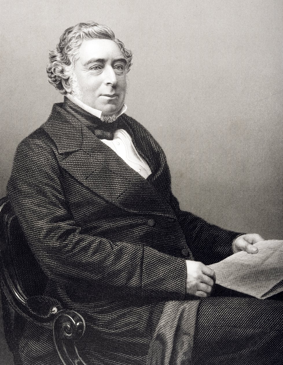 Robert Stephenson (1803-59) graveret af D.J. Pund fra et fotografi, fra 