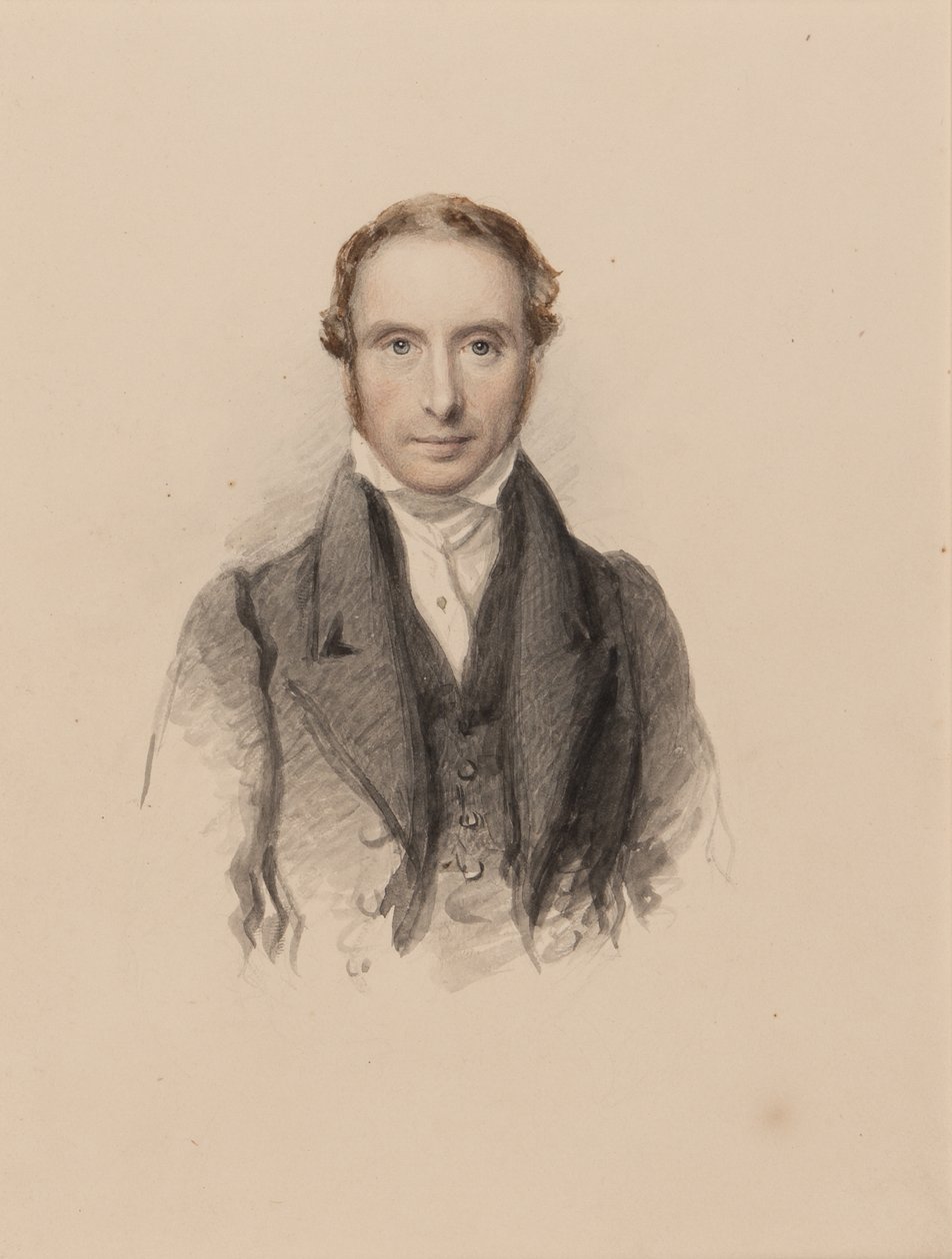 Portræt af Samuel Prout, ca. 1820 (wc på papir) af John Jackson
