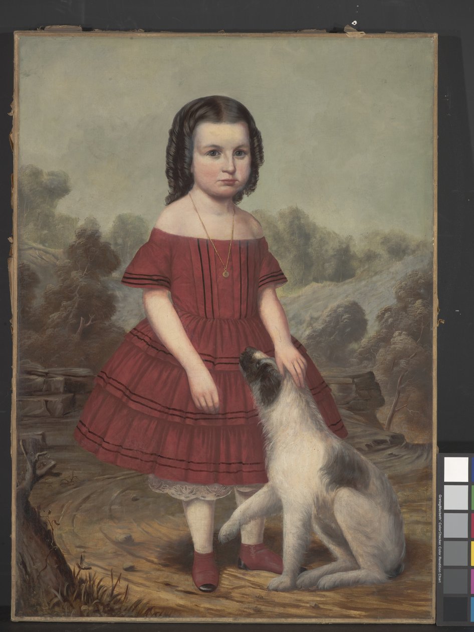 Portræt af Alice Lyons, ca. 1855 (olie på lærred) af John Jacob Hegler