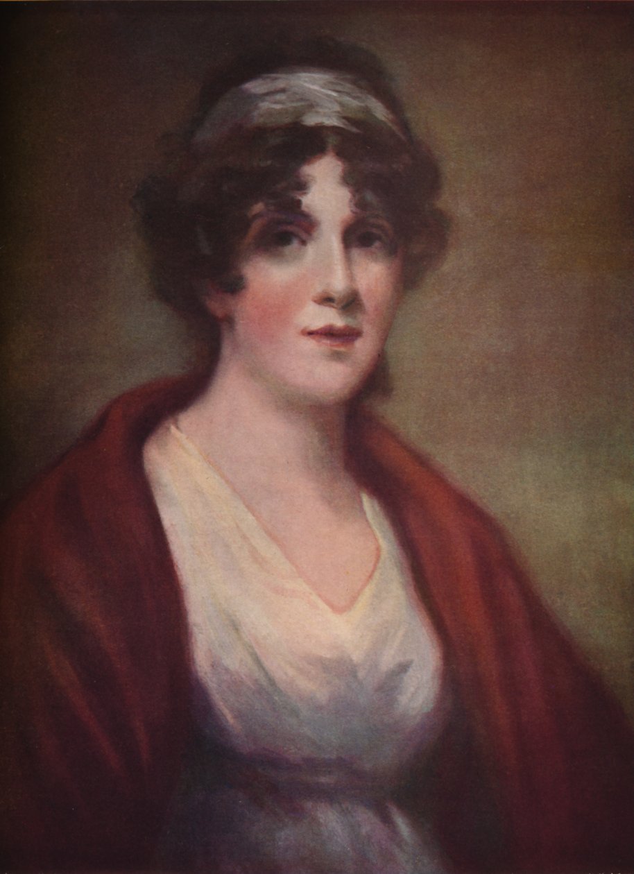 Portræt af Miss Mary Reynolds Mrs. Houlthurst, 1809, 1922 af John James Masquerier
