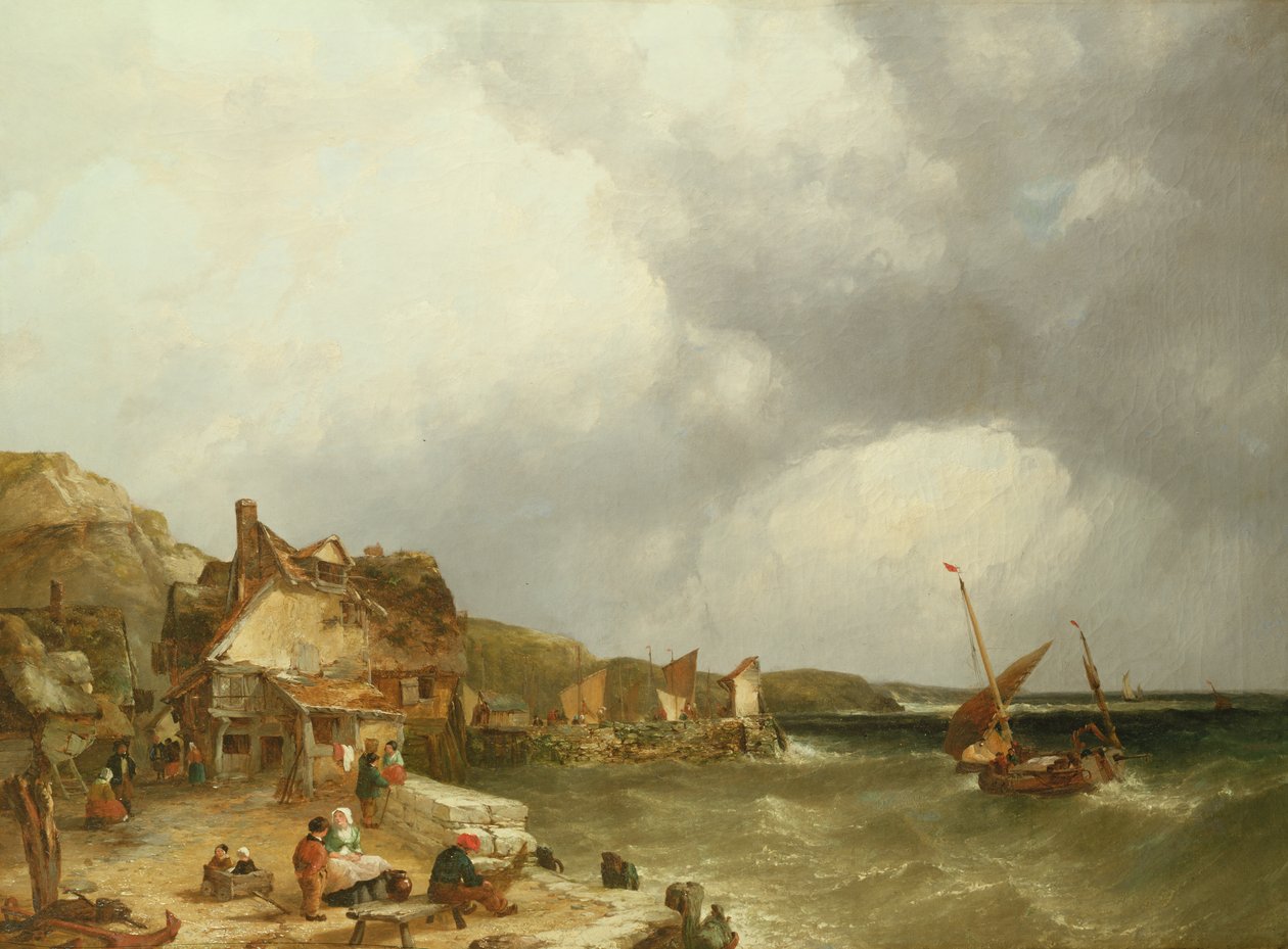 Kysten ved Etaples, 1853 af John James Wilson