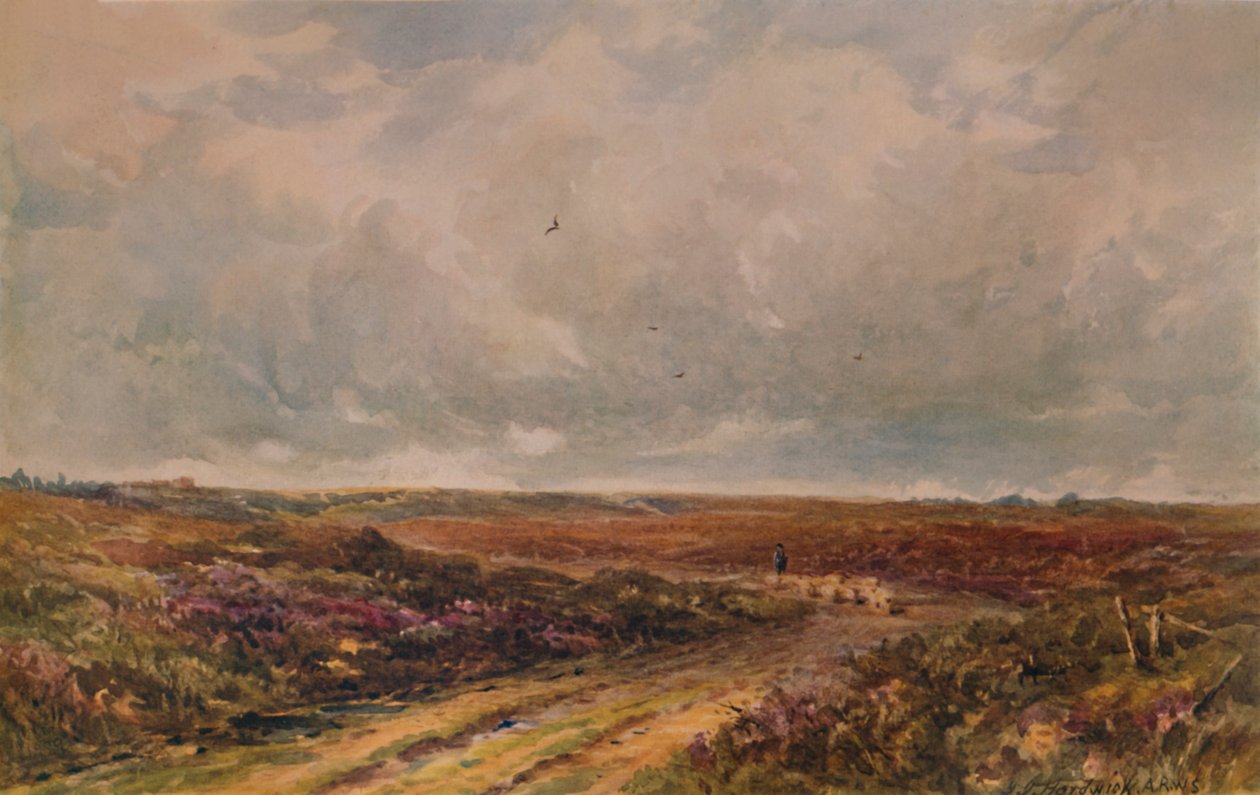 Stormy Day on a Surrey Common, 19.-20. århundrede, 1935 af John Jessop Hardwick