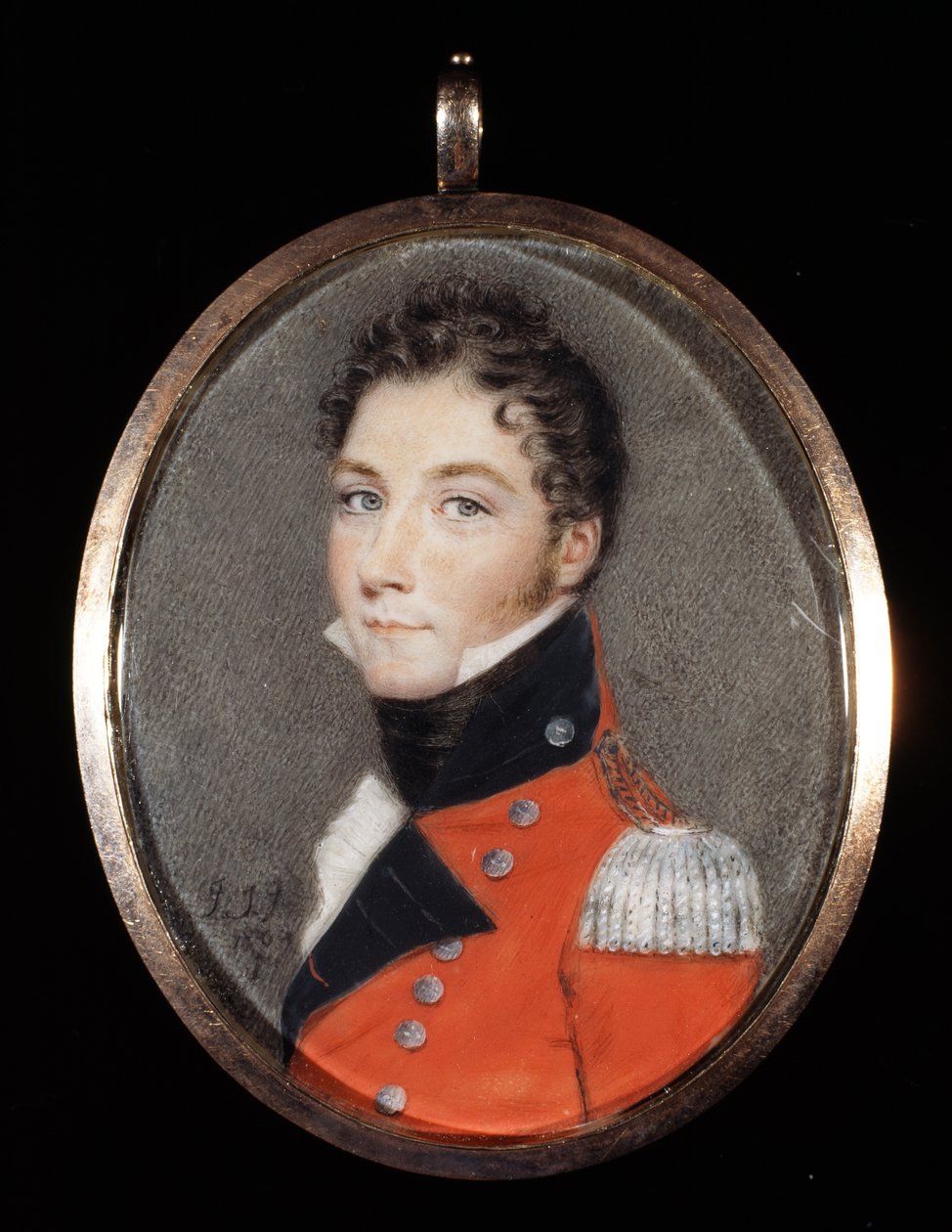 Uidentificeret officer, sandsynligvis fra 14. Madras Native Infantry af John Junior Smart