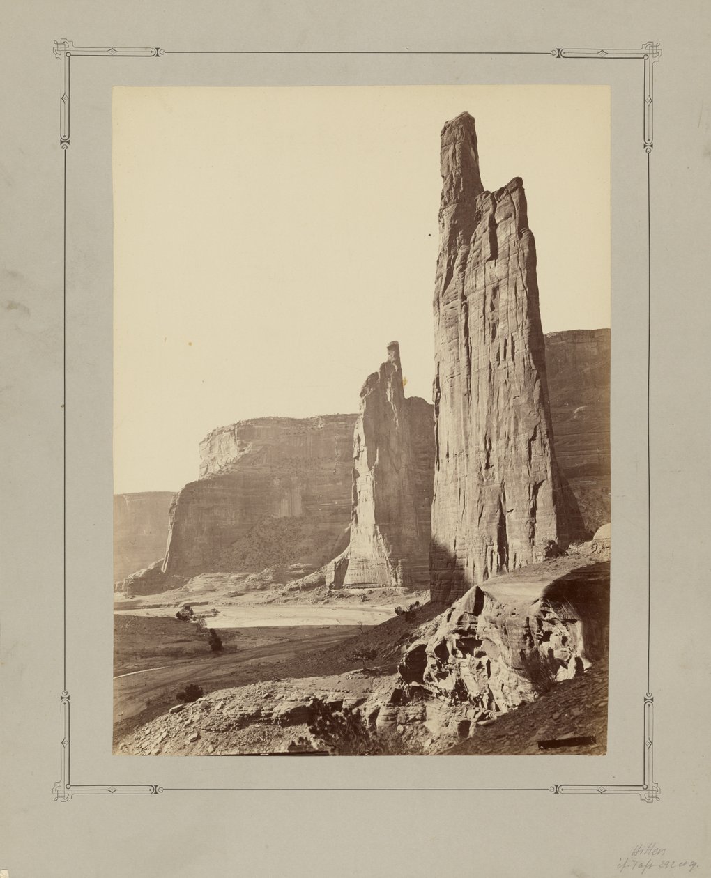 Kaptajner af kanonen, Canon de Chelley, Arizona af John K. Hillers