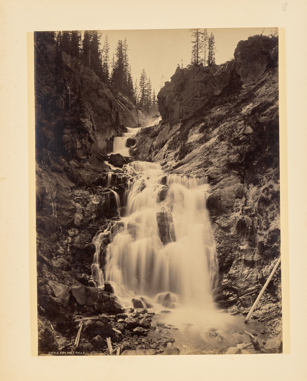 Little Fire Hole-vandfaldet af John K. Hillers