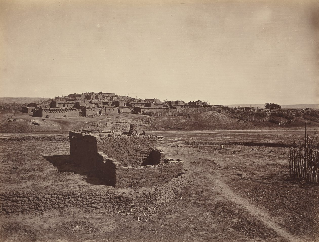 Zuni Pueblo, 1879 (foto) af John K. Hillers