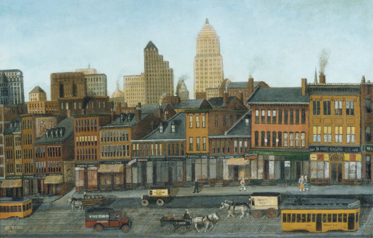 Fra mit studievindue, 1932 af John Kane