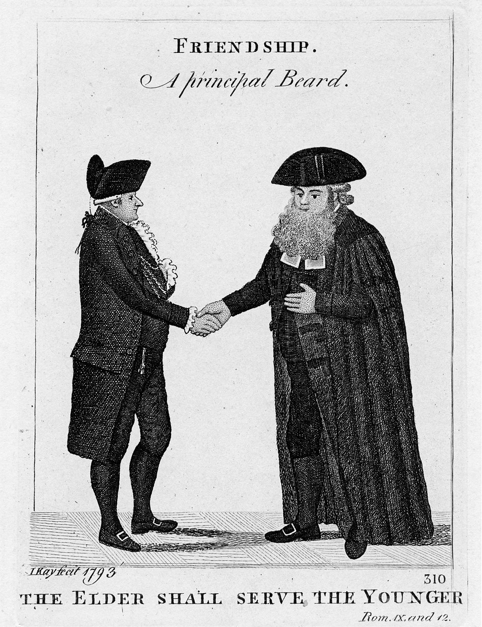 Venskab - En hovedskæg 1793 af John Kay