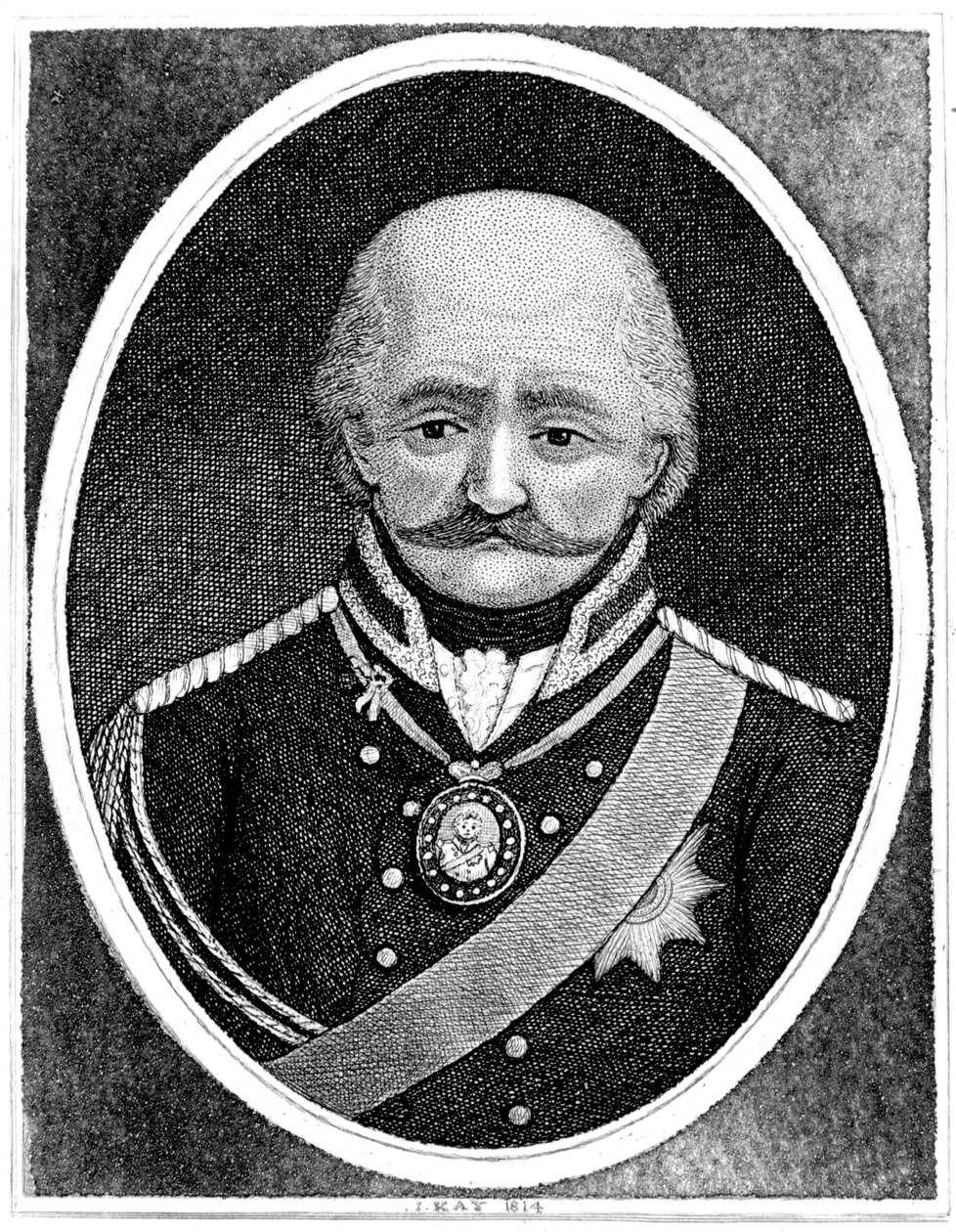 Gebhard Leberecht von Blucher, preussisk general, 1814 af John Kay