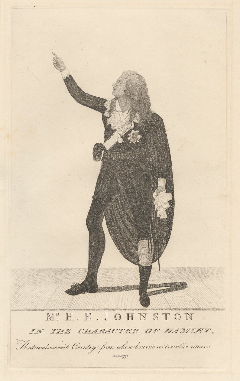H. E. Johnston i Hamlets karakter af John Kay