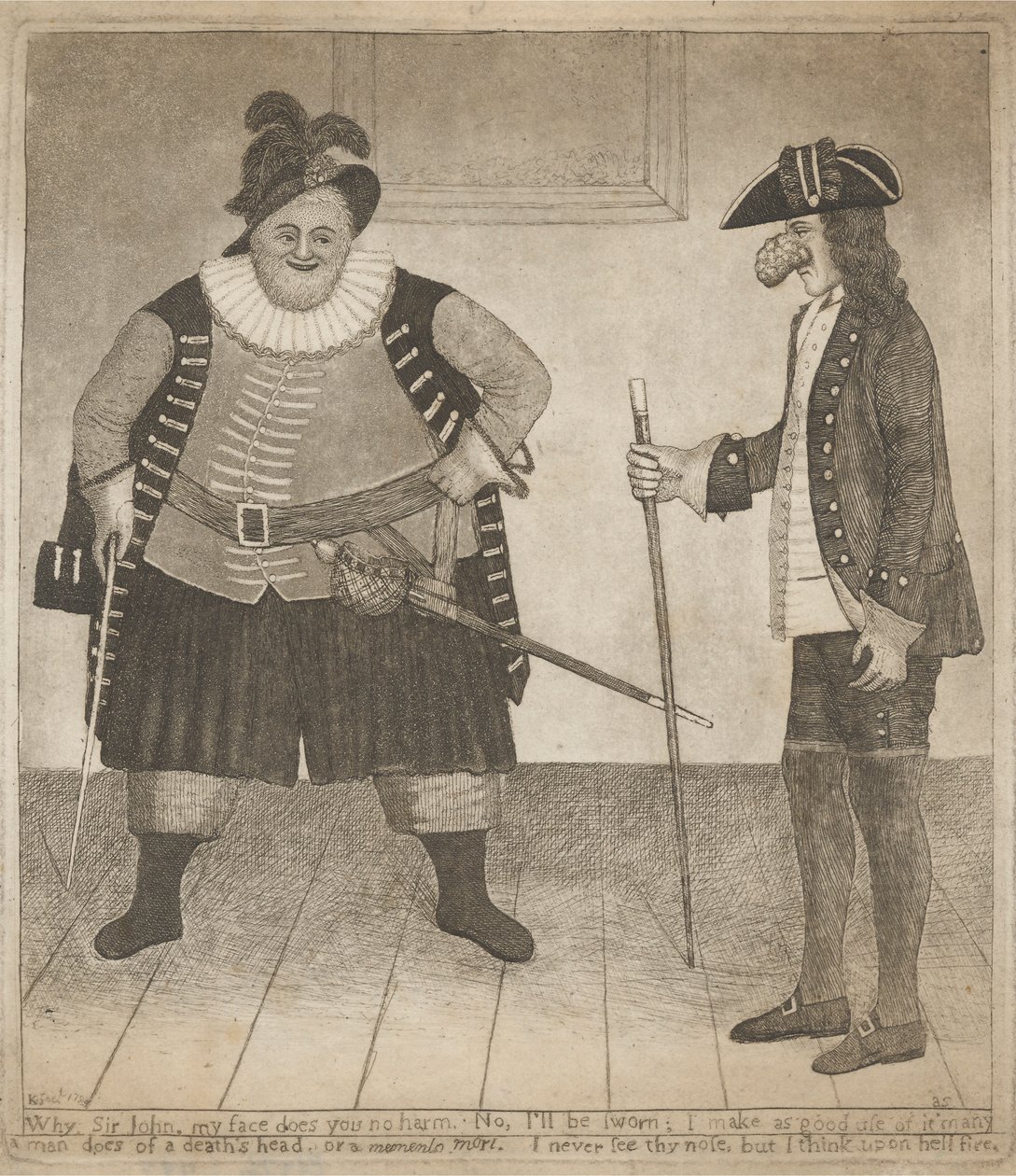 "Hvorfor, Sir John, mit ansigt skader dig ikke..." af John Kay