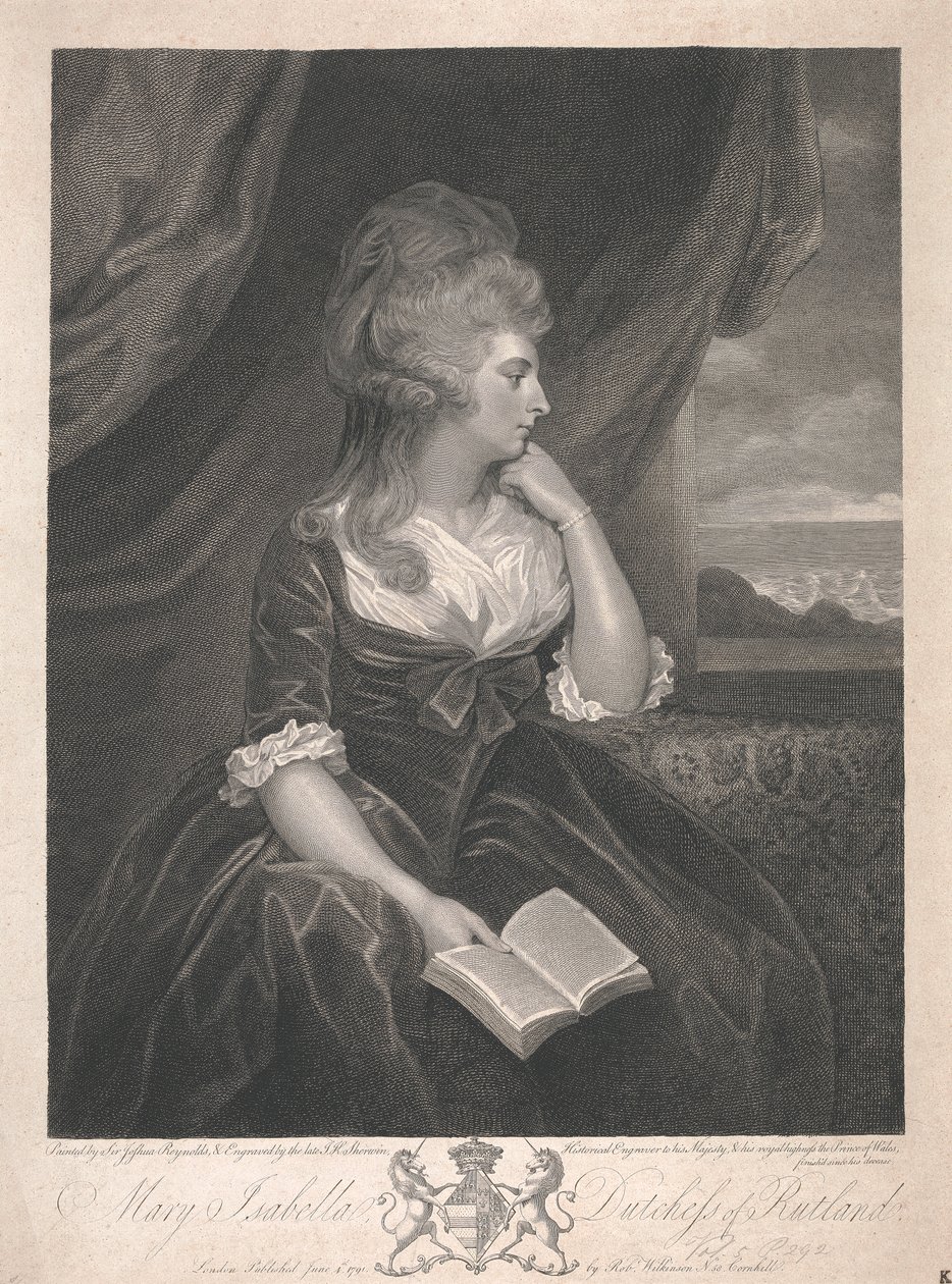 Mary Isabella Manners (født Somerset), hertuginde af Rutland af John Keyse Sherwin