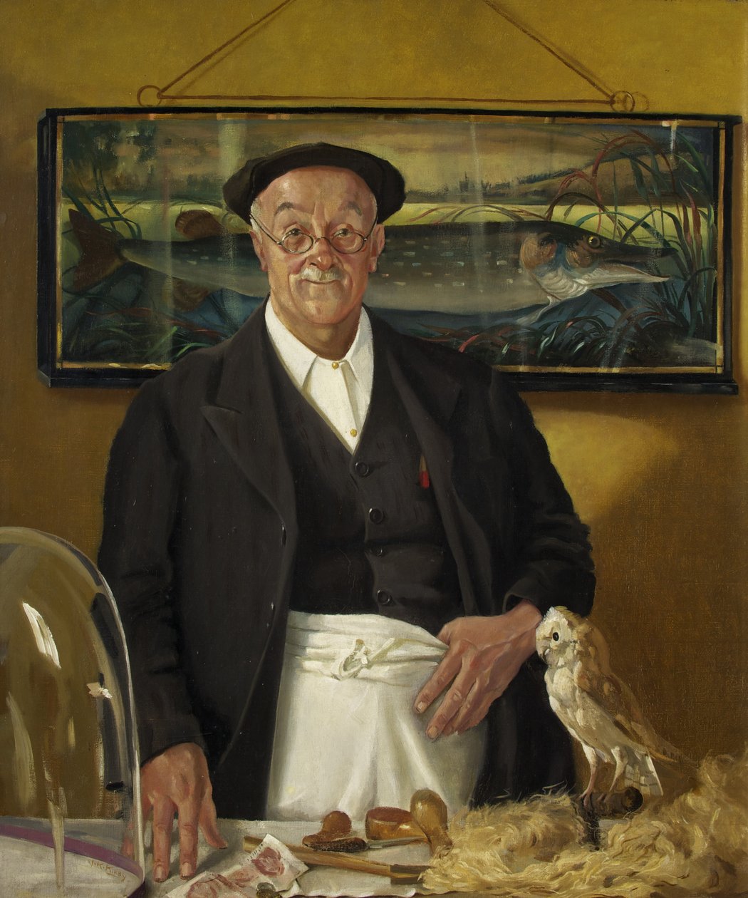 Mr. Chopping the Taxidermist (olie på lærred) af John Kynnersley Kirby