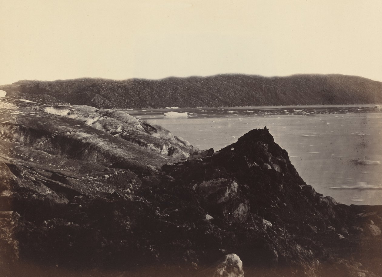 De arktiske regioner: nr. 36. Gletscheren set flydende eller tvunget ned..., 1869 af John L Dunmore