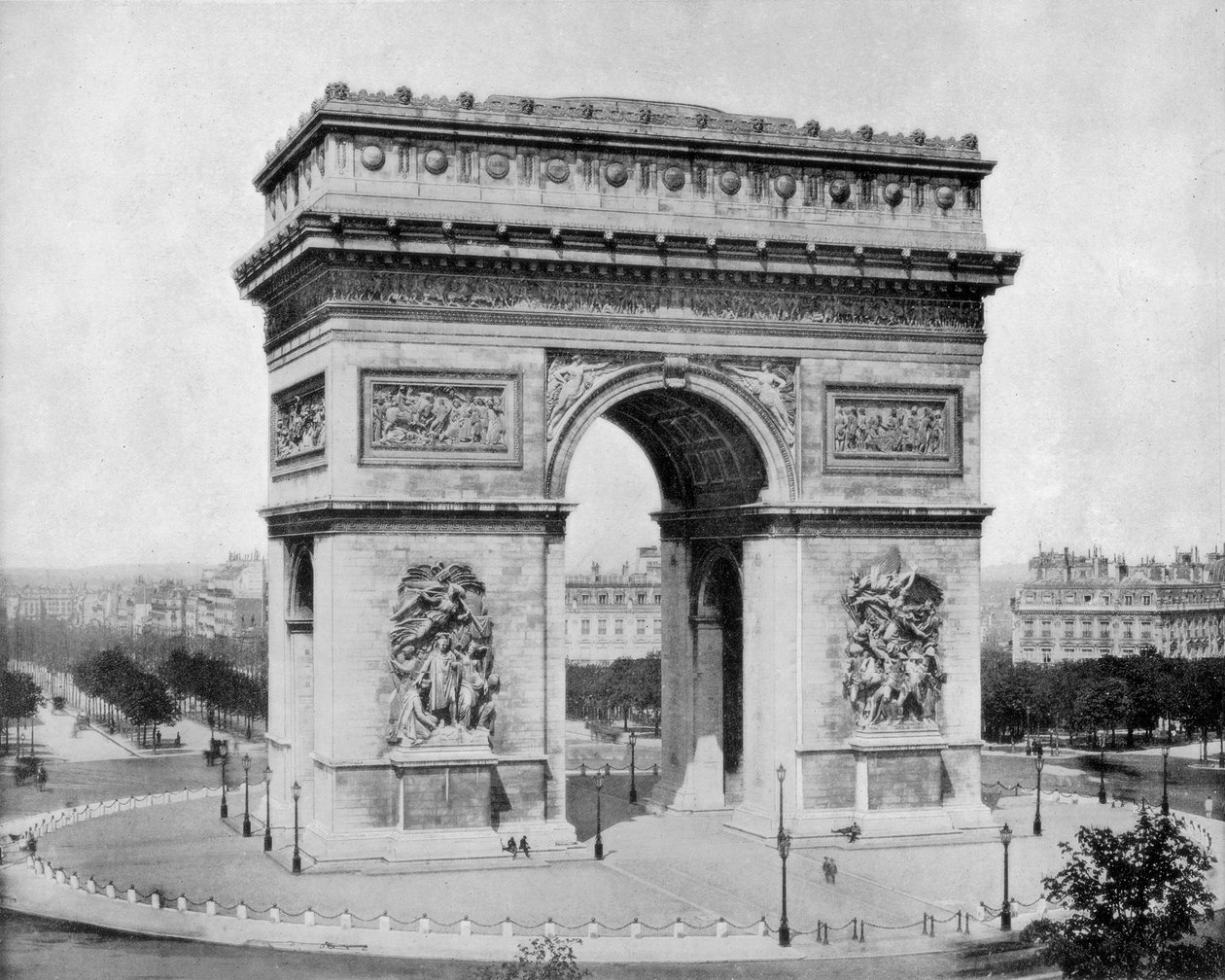 Arc de Triomphe, Paris, slutningen af det 19. århundrede. af John L. Stoddard