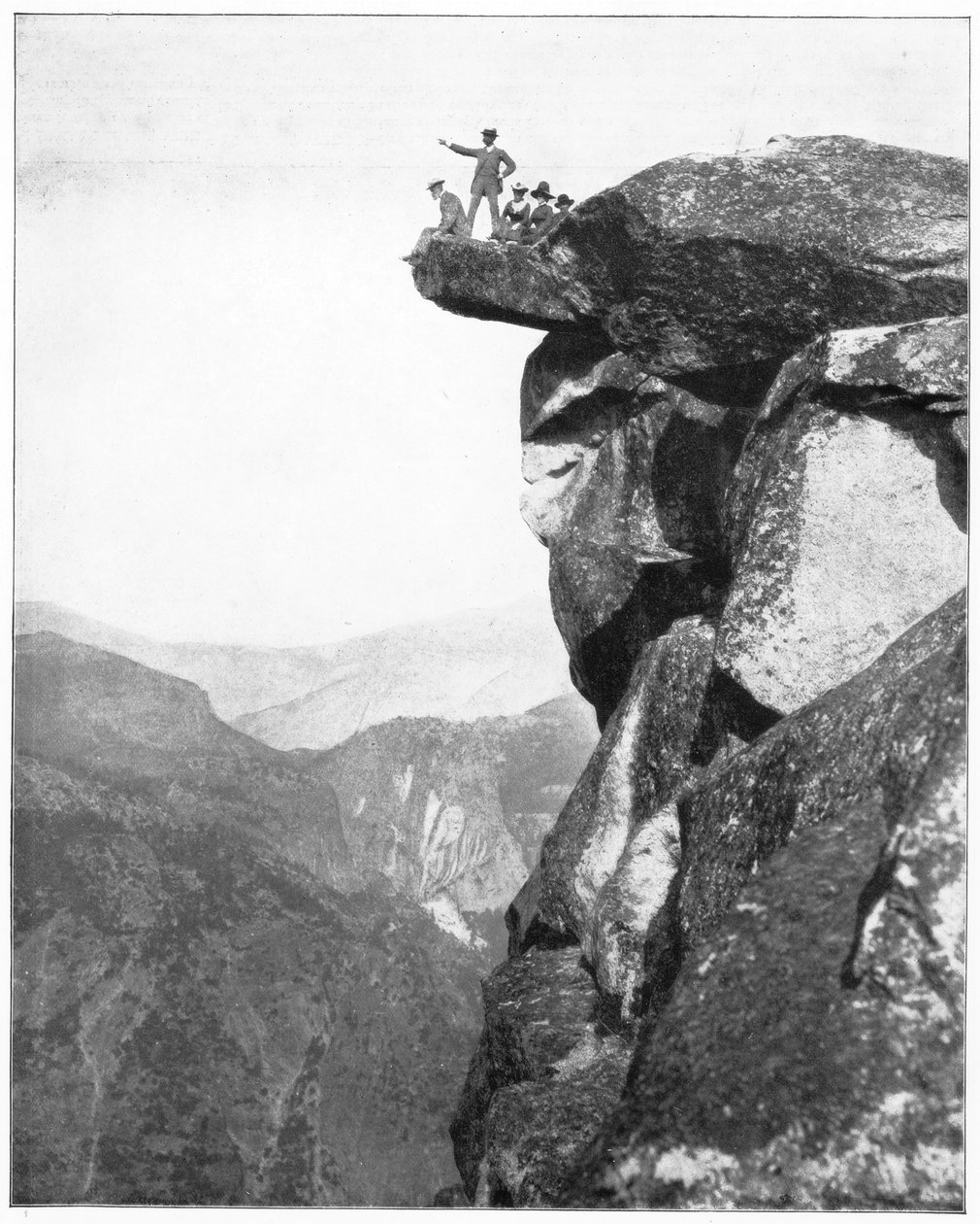 Glacier Point, Yosemite Valley, Californien, USA, slutningen af det 19. århundrede. af John L. Stoddard