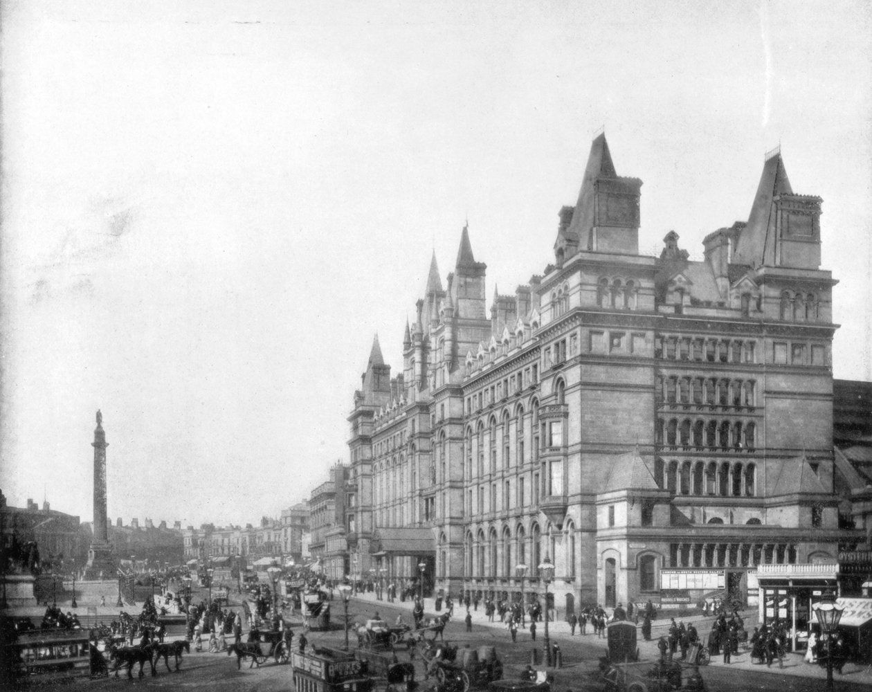 Lime Street, Liverpool, England, slutningen af det 19. århundrede. af John L. Stoddard